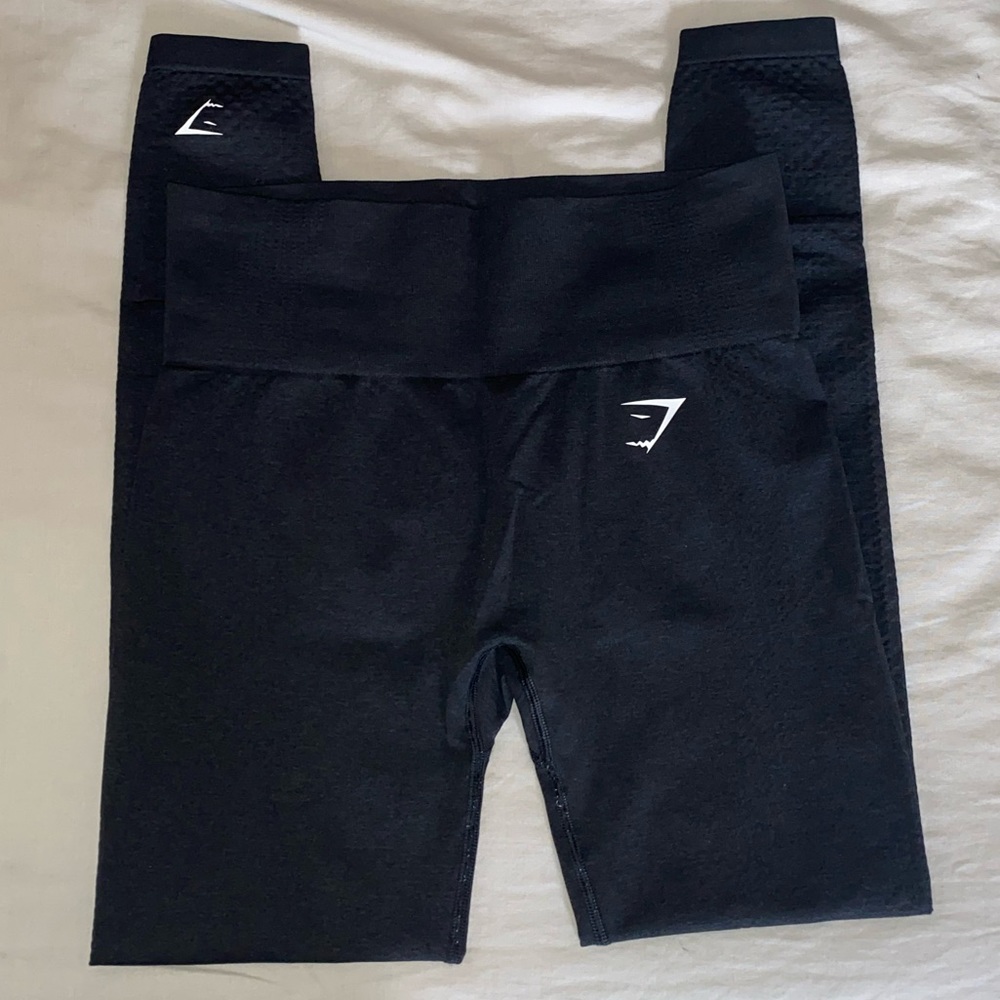 Gymshark Vital Seamless Leggings - Black Marl